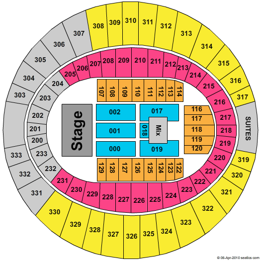 Cajundome Justin Bieber Seating Chart